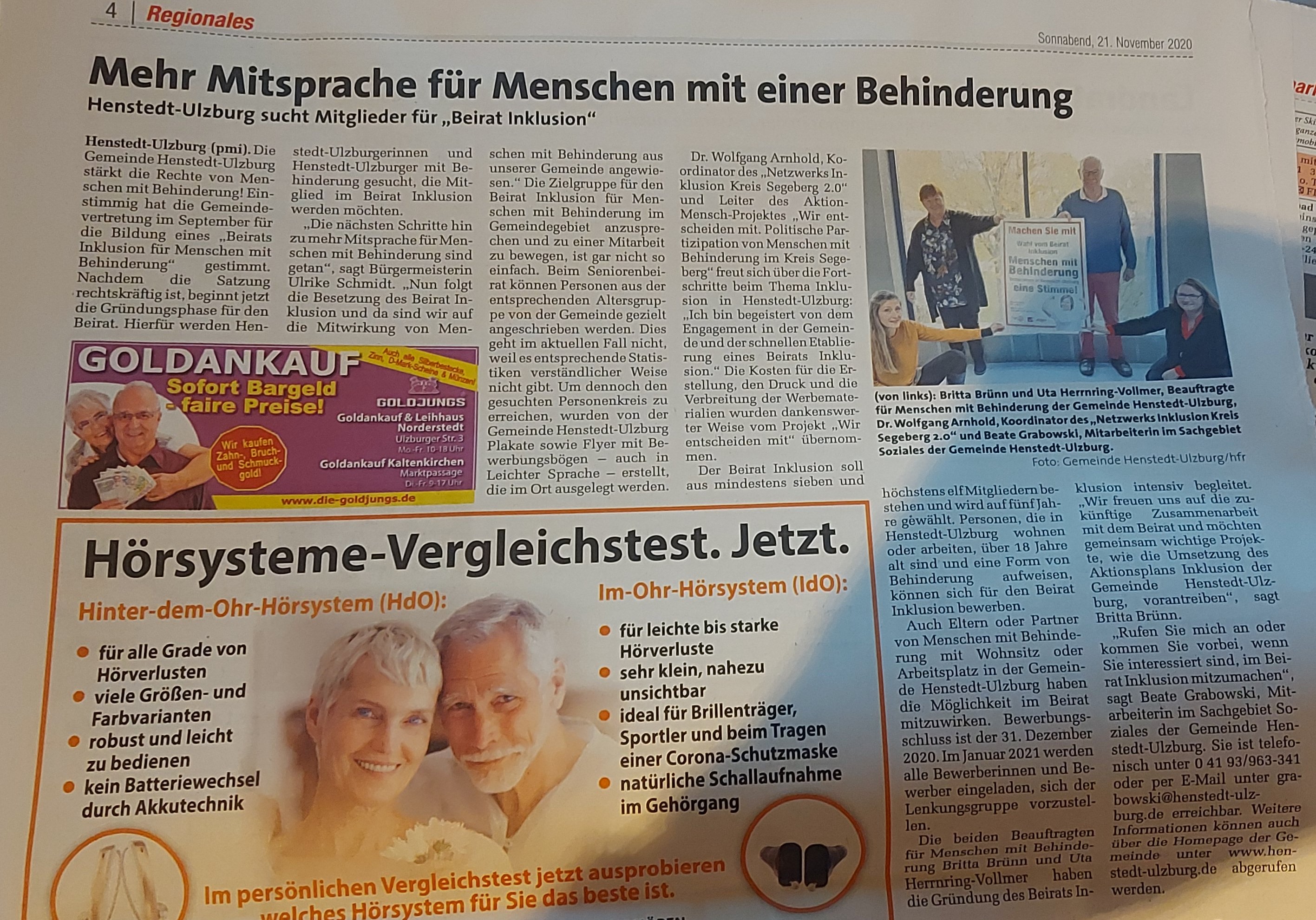 Wir entscheiden mit Henstedt Ulzburg Pressebericht Markt 211120 