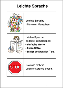 leichte sprache beispiel